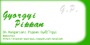 gyorgyi pippan business card